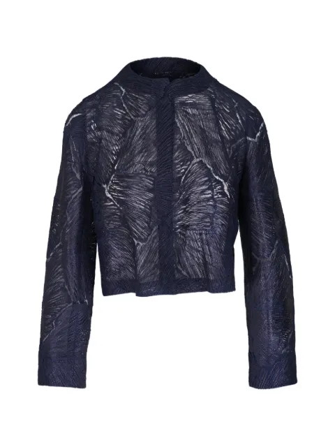 Akris blue cropped jacket Blue 7601631705008019079