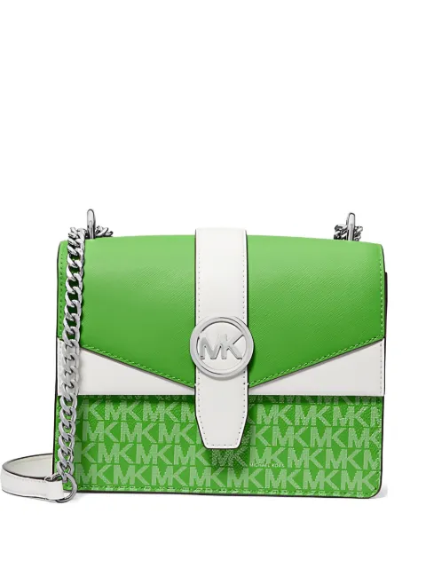 Michael Kors flap cross body bag Green 35S5SGRC5V