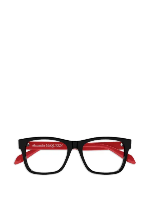 Alexander McQueen square full-rim eyeglasses Black AM0307O