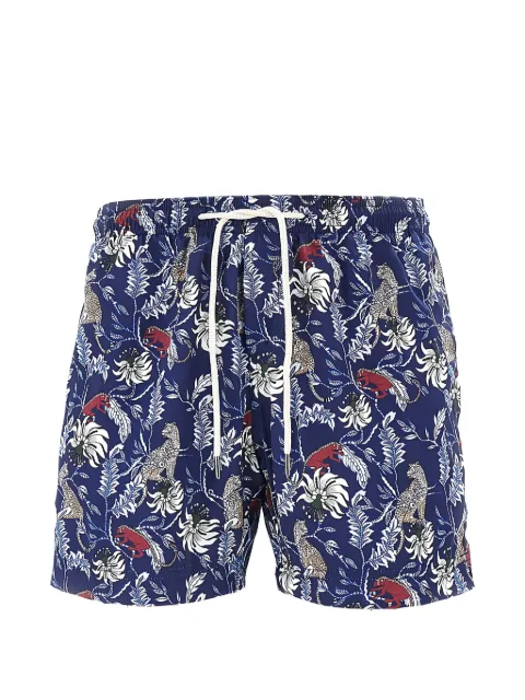 PENINSULA SWIMWEAR floral beachware shorts Blue P26SBS002MALINDIMA03