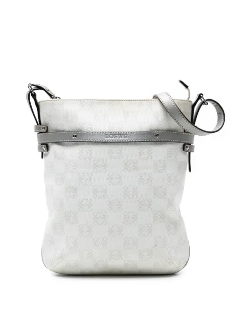 Loewe Pre-Owned 2007 Anagram Coated Canvas crossbody bag White VFEMQXI17UJRM60C