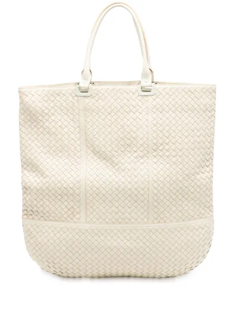 Bottega Veneta Pre-Owned 2012-2025 Nappa Intrecciato tote bag White IRVELYAHC8SKZ9PN