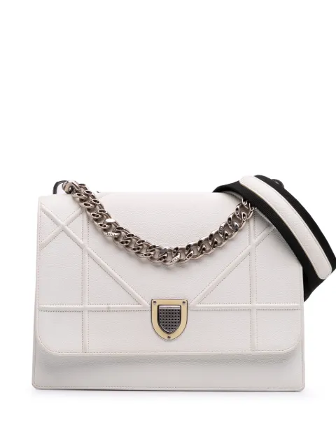 Christian Dior Pre-Owned 2016 Large Grained Calfskin Diorama satchel White 8RLPJ9TWJ2CX08AI