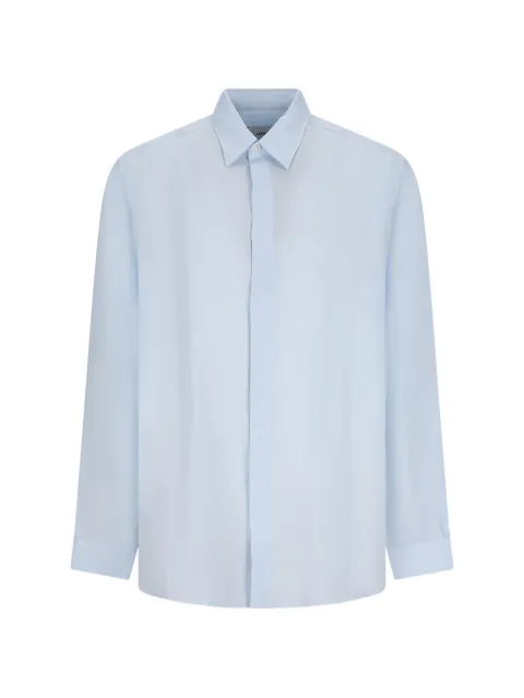 Lardini concealed-front shirt Blue PAFLYNNCNC1930A