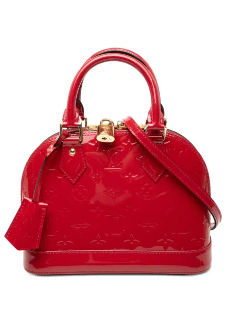 Louis Vuitton Pre-Owned 2014 Monogram Vernis Alma BB satchel Red 2Z7Q4E6FGK9CC0AU