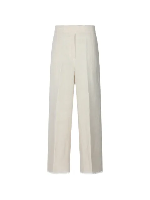 Antonelli franged concealed-fastening trousers Neutrals N8952Q528122