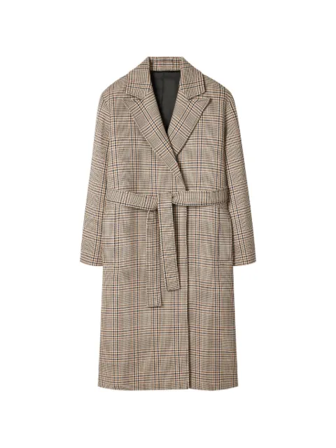 Paul Smith check-belted coat Neutrals W1R369CV11201