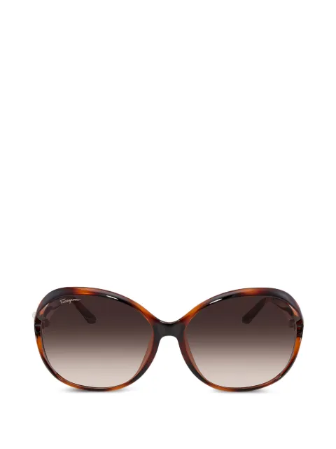 Ferragamo Eyewear oval-frame sunglasses Brown SF770SA214