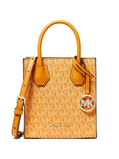 Michael Kors extra small Mercer leather cross body bag Orange 35T1GM9C0IHONEYCOMB
