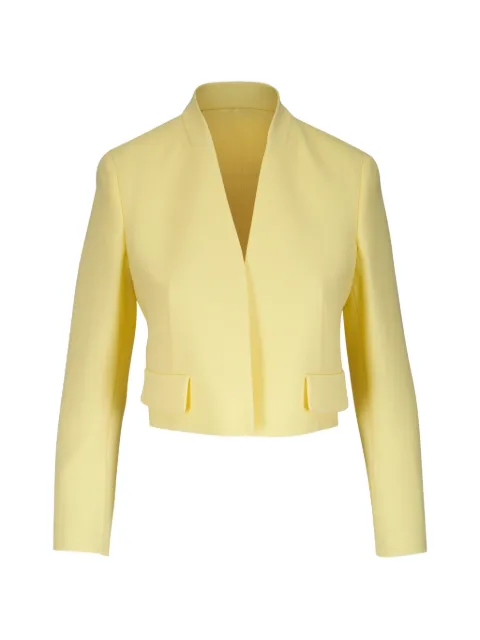 Akris V-neck cropped jacket Yellow 7601603400013269121