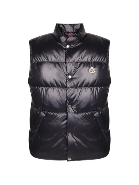 Moncler logo-applique quilted gilet Black L10911A00143597YX