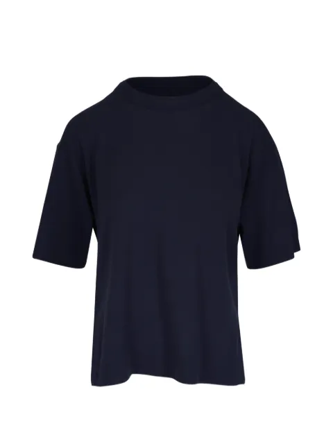 Lafayette 148 wool crew-neck T-shirt Blue MWEX9RKM67