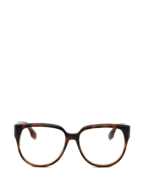 Victoria Beckham geometric full-rim glasses Brown VB2617