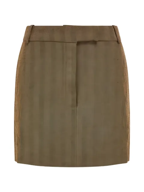 Ferragamo herringbone mini skirt Brown 794408