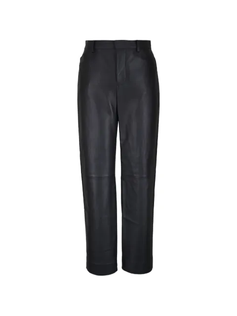 Vince straight-leg leather trousers Black V155922488