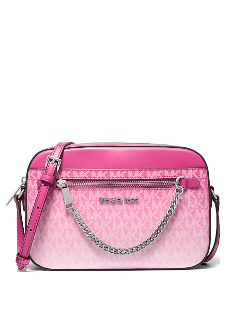 Michael Kors large Jet Set chain cross body bag Pink 35R5STTC9V