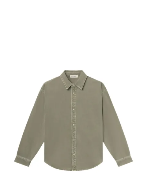 FRAME relaxed-fit long-sleeve overshirt Green M043DWT534