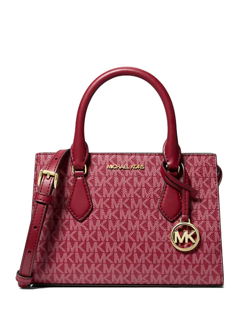 Michael Kors small Sheila zip-up cross body bag Red 35F5G6H