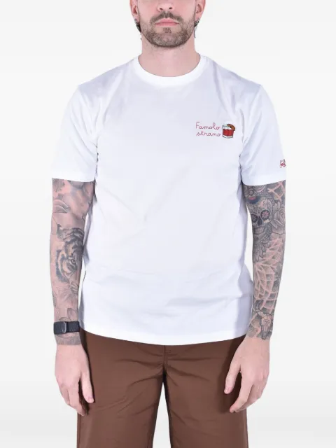 MC2 Saint Barth embroidered cotton T-shirt White POT0001
