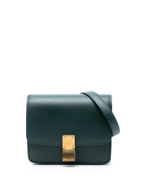 Celine Pre-Owned 2018 Small Calfskin Classic Box crossbody bag Green H17Q5K2Q31FV3DZT