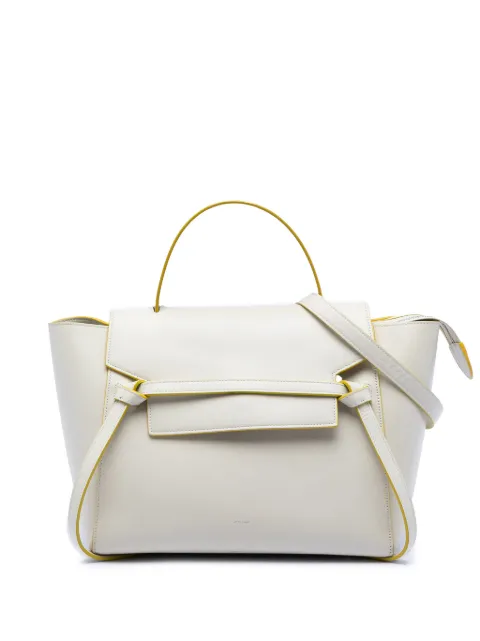 Celine Pre-Owned 2016 Mini Smooth Calfskin Belt Bag satchel White ASVAOMRQ244N9UKE