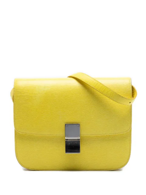 Celine Pre-Owned 2014 Medium Calfskin Classic Box crossbody bag Yellow VP7286UHKT4Y17AT