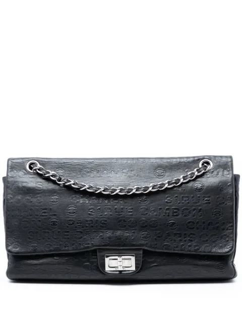 CHANEL Pre-Owned 2008-2009 Maxi Embossed Calfskin 31 Rue Cambon Reissue 2.55 Double Flap shoulder bag Black VG8YSEJMLL4HXRXQ