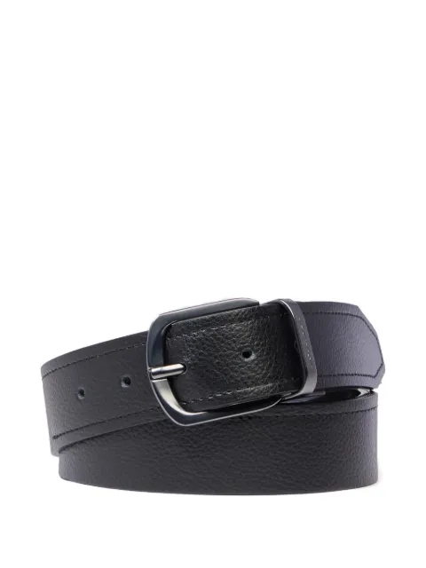 PIQUADRO grained leather belt Black CU6669MOS