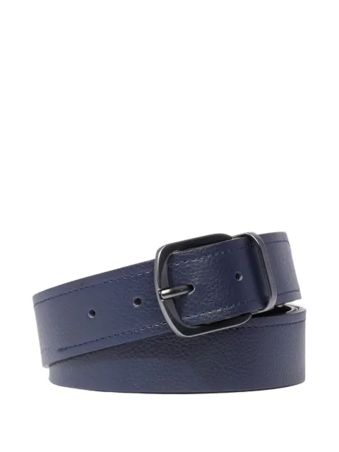 PIQUADRO prong-buckle grained-leather belt Blue CU6669MOS