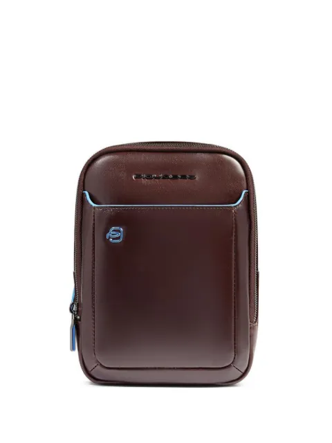 PIQUADRO logo-plaque iPad® cross body bag Brown CA6811B2