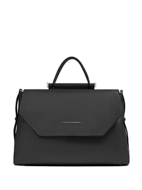 PIQUADRO grained-leather satchel Black BD6778W92