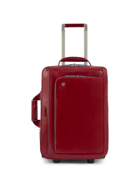 PIQUADRO leather cabin luggage Red BV2960B2