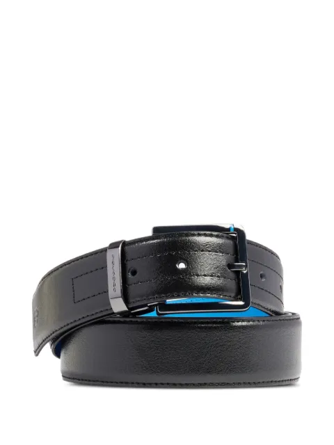 PIQUADRO prong-buckle leather belt Black CU6967B2