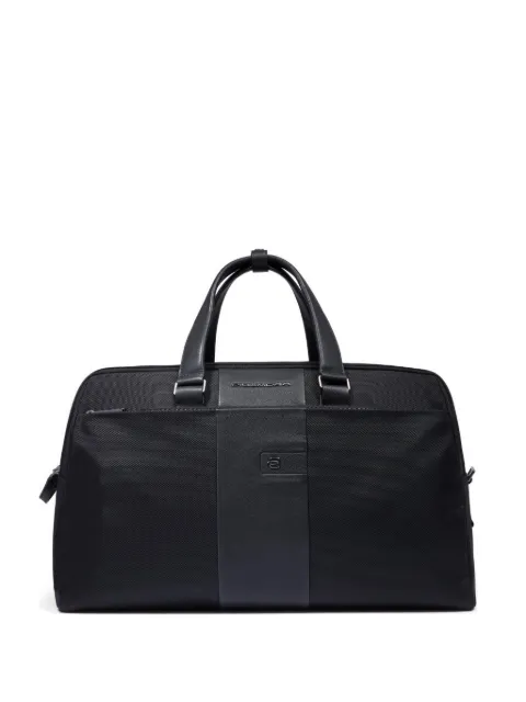 PIQUADRO logo-plaque duffel bag Black BV6730BR2