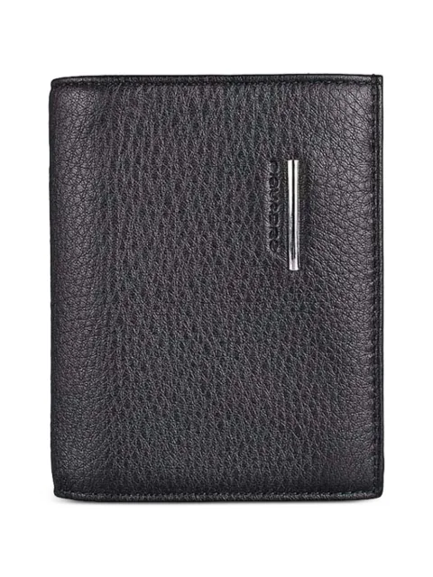 PIQUADRO grained leather passport holder Black PP1660MOSR