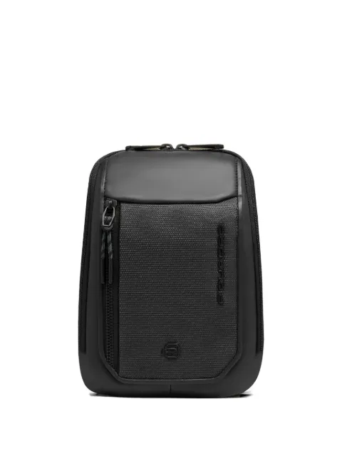 PIQUADRO leather-trim messenger bag Black CA6933S143
