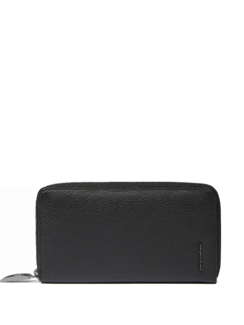 PIQUADRO zip-around leather wallet Black PD1515MOSR