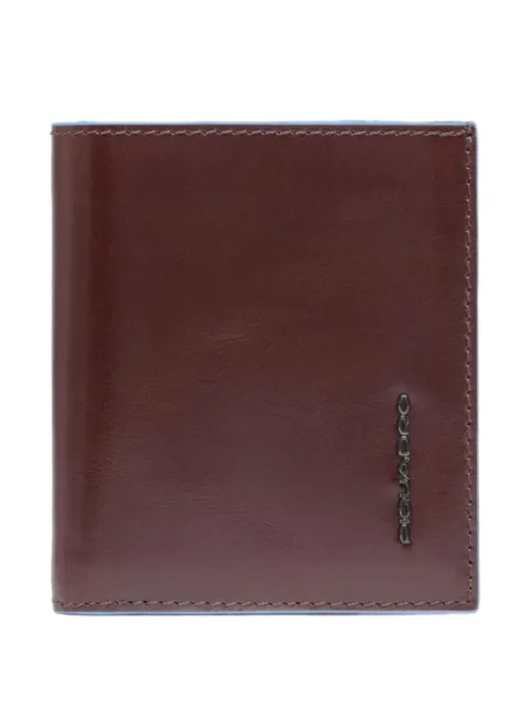 PIQUADRO logo-plaque leather cardholder Brown PP1518B2R