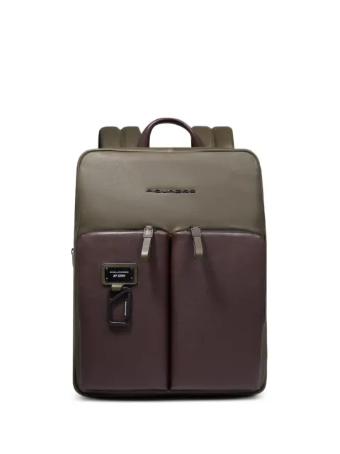 PIQUADRO expandable leather backpack Green CA6311AP
