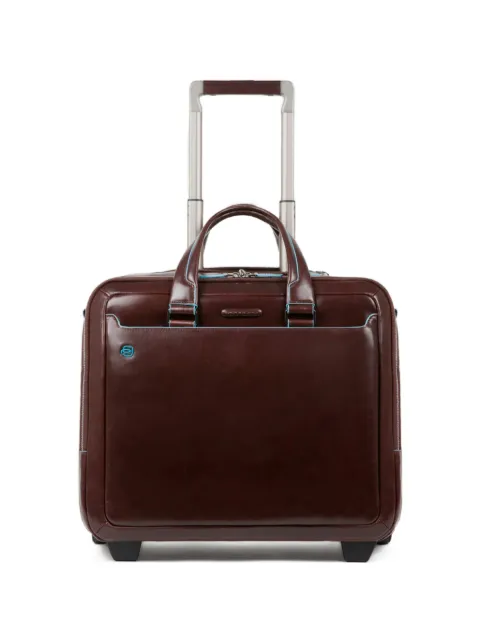 PIQUADRO logo-patch pilot suitcase Brown BV5014B2
