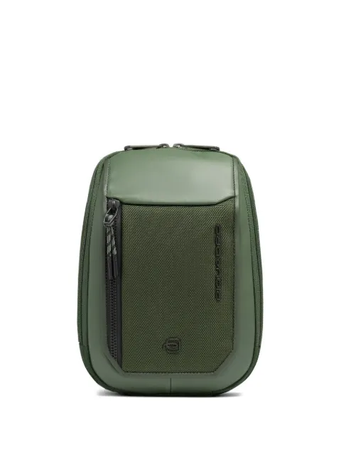 PIQUADRO panelled cross body bag Green CA6933S143