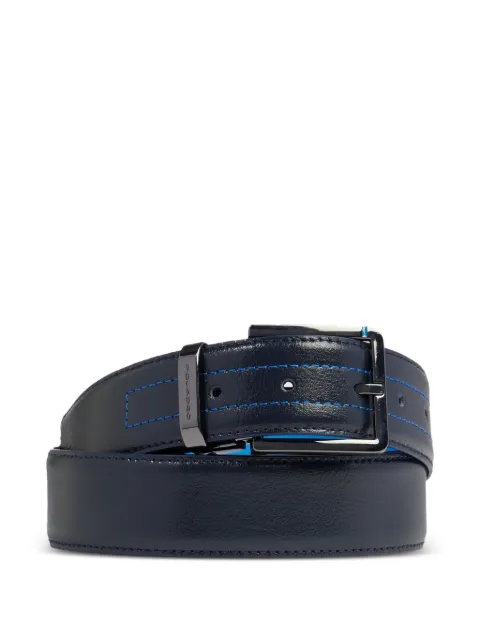 PIQUADRO contrast-stitch belt Blue CU6967B2