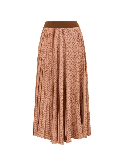 Herno graphic pleated skirt Orange GN000106D12886
