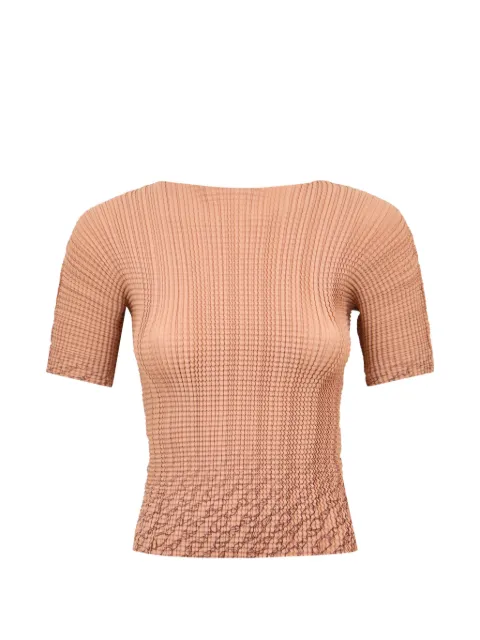Herno textured fitted top Orange TS000007D12887