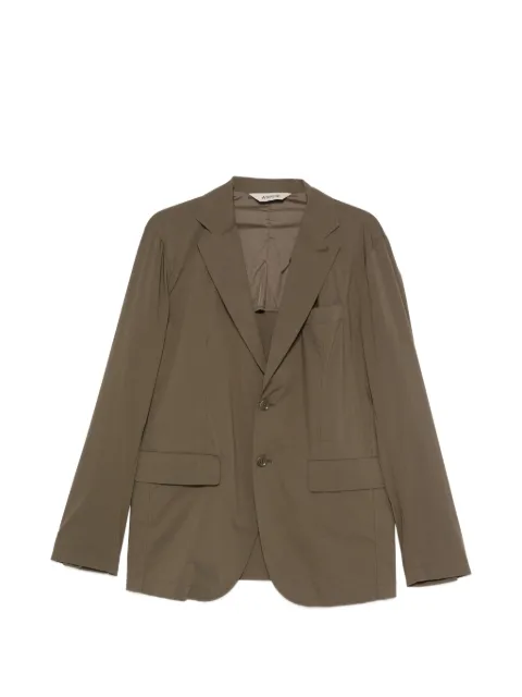 ASPESI notched-lapel single-breasted blazer Green S6ACJ19P076