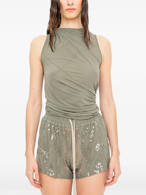 Rick Owens Lilies Luna draped sleeveless top Green LI01F7109TUS