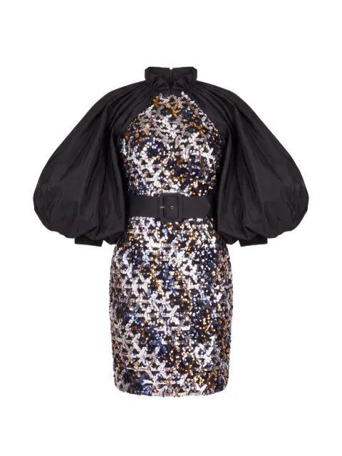 Gattinolli by Marwan sequinned mini dress Black OP5691
