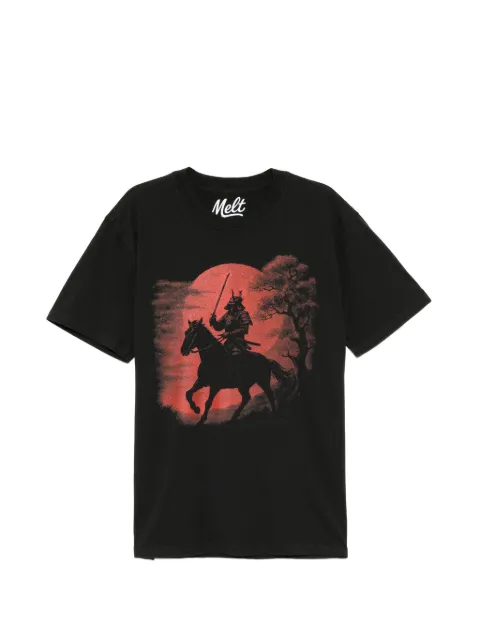 Melt crew-neck short-sleeve T-shirt Black MS5292
