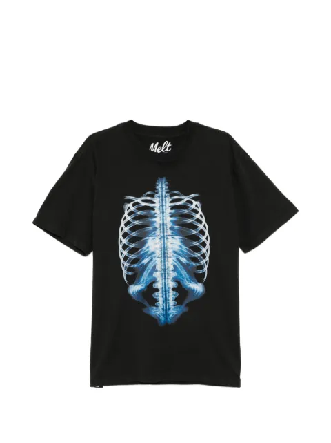 Melt crew-neck short-sleeve T-shirt Black MS5296