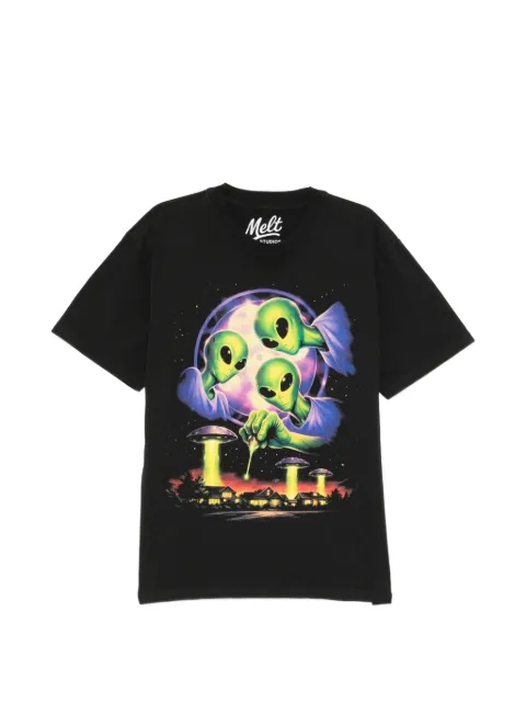 Melt crew-neck short-sleeve T-shirt Black MS5294
